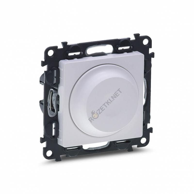 Legrand Valena Life Светорегулятор (диммер) поворотно-нажимной 5-300Вт/ВА для LED 5-75W, Белый