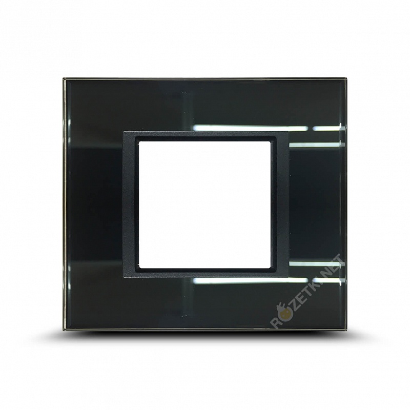 Schneider-Electric Unica Class Рамки Черное стекло