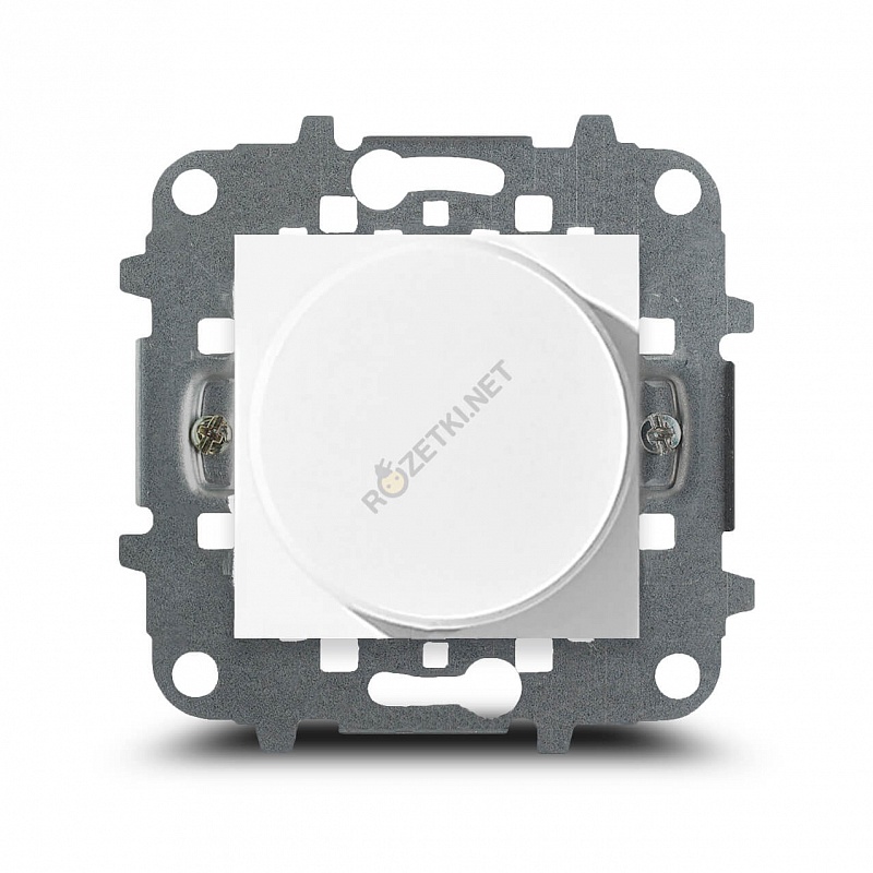 Niessen Zenit Светорегулятор поворотно-нажимной 10-250Вт, для LED 2-100Вт/ВА, Белый