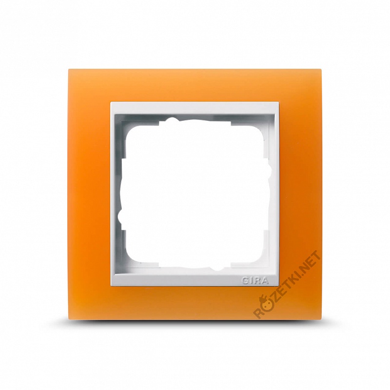 Gira Event Opaque Оранжевый/Белый Рамка 1-ая
